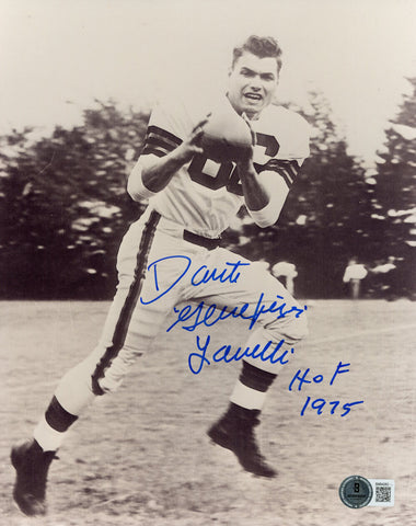 Dante Lavelli Autographed Cleveland Browns 8x10 Photo HOF BAS 45537