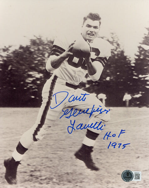 Dante Lavelli Autographed Cleveland Browns 8x10 Photo HOF BAS 45537