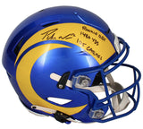 Puka Nacua Autographed / Inscribed Rams Authentic Speedflex Helmet Fanatics LE