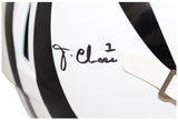 Ja'Marr Chase Signed Cincinnati Bengals White Alt F/S Helmet Becektt 41049