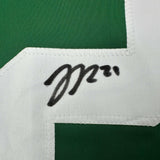 Autographed/Signed Jason Robertson Dallas Green Hockey Jersey JSA COA