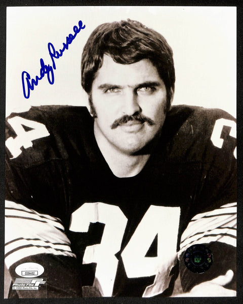 Andy Russell Signed/Autographed 8x10 B/W Photo Pittsburgh Steelers JSA 196651