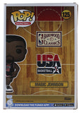 Magic Johnson Signed 10" USA Basketball #125 Funko Pop Figure BAS Wit #W421701