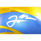 Jared Verse Autographed Los Angeles Rams Flash Mini Helmet Beckett Witness 51856