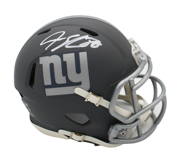 Jeremy Shockey Signed New York Giants Speed Slate NFL Mini Helmet