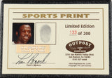 Lou Brock Signed LE NL Baseball Display w/ Thumbprint (Beckett LOA) Cardinals OF