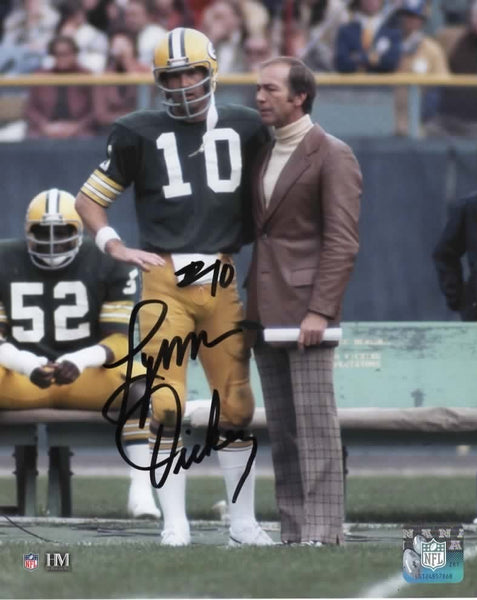 LYNN DICKEY - Green Bay Packers Quarterback - Signed 8x10 Photo #3 AUTO