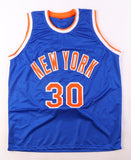 Bernard King Signed New York Knicks Jersey Inscribed "HOF 13" (Schwartz COA)
