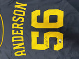 GRANT ANDERSON Signed Custom Replica Brewers Navy Jersey AUTO - BAS