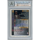 Kevin Garnett Autographed 95-96 Topps Finest #115 Trading Card Beckett 50864