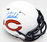 Justin Fields Autographed Bears Lunar Eclipse Mini Helmet Beckett QR BK69249