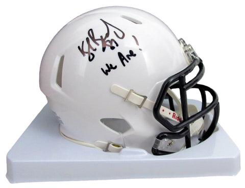 Kyle Brady Signed/Inscribed White Mini Football Helmet Penn State JSA 208060