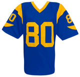 Henry Ellard (RAMS) Signed Blue Custom Football Jersey w/3x Pro Bowl - (SS COA)