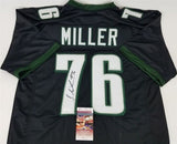 Shareef Miller Signed Philadelphia Eagles Black Jersey (JSA COA) 2019 4th Rd Pck