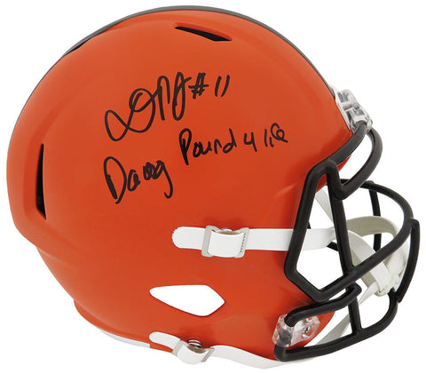 Donovan Peoples-Jones Signed Browns Riddell F/S Rep Helmet w/Dawg Pound (SS COA)