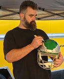 Jason Kelce Signed/Inscr Kelly Full Size Replica Eagles Helmet PSA/DNA 208038