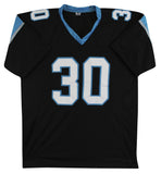 Chuba Hubbard Authentic Signed Black Pro Style Jersey Autographed BAS Witnessed