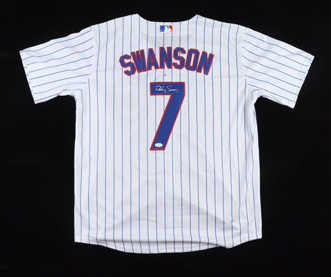 Dansby Swanson Signed Chicago Cubs Majestic Jersey (JSA COA) 2xAll Star S.S.
