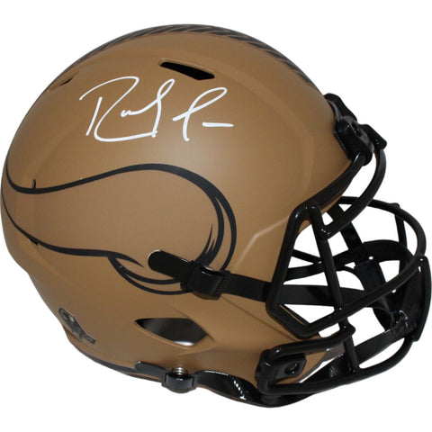 Randy Moss Autographed Minnesota Vikings F/S 23 Salute Helmet Beckett 43269