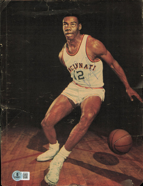 Oscar Robertson Autographed 8x11 Magazine Page Photo Bucks Beckett QR #BP55256