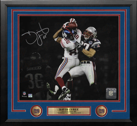 David Tyree Super Bowl XLII Catch New York Giants Autographed 16x20 Framed Photo