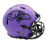 Steve Smith Sr Signed Baltimore Raven Speed Authentic Rave NFL Helmet - Agt 89
