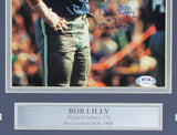 Bob Lilly Dallas Cowboys Autographed/Signed 8x10 Photo Framed PSA/DNA 154872