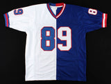 Mark Bavaro Signed New York Giants Blue Jersey (PSA) 2xSuper Bowl Champion T.E.