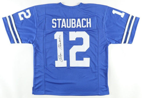 Roger Staubach Signed Dallas Cowboys Jersey (JSA COA) 2xSuper Bowl Champion Q.B.