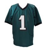 Dom DiSandro Signed/Inscribed Green Custom Football Jersey Eagles Beckett 192784