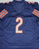 Chicago Bears Receiver DJ MOORE Signed Custom Replica Navy Jersey - BAS