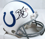Reggie Wayne Autographed Indianapolis Colts Mini Helmet-Beckett W Hologram*Black