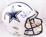 Dak Prescott Signed Cowboys F/S Flat White Speed Authentic Helmet - Beckett W