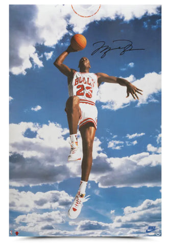 Michael Jordan Autographed Bulls "Sky Jordan" 35" x 23" Nike Photograph UDA