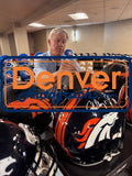 John Elway Autographed Denver Broncos F/S Eclipse Helmet Beckett Witness 55191