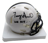 Terry Smith Coach Signed/Inscribed Mini Football Helmet Penn State JSA 208281