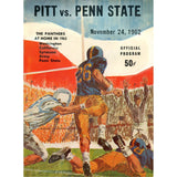 Unautographed Magazine Penn State vs Pittsburgh Steelers 1962 Program 58469