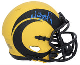 Matthew Stafford Autographed L.A. Rams 'RAVE' Mini Speed Helmet Fanatics