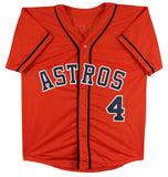 George Springer "17 WS MVP" Authentic Signed Orange Pro Style Jersey JSA