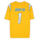 Quentin Johnston Autographed Los Angeles Chargers Gold Nike Game Jersey Fanatics