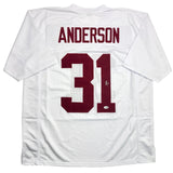 Autographed/Signed Will Anderson "Terminator" Alabama White Jersey BAS COA