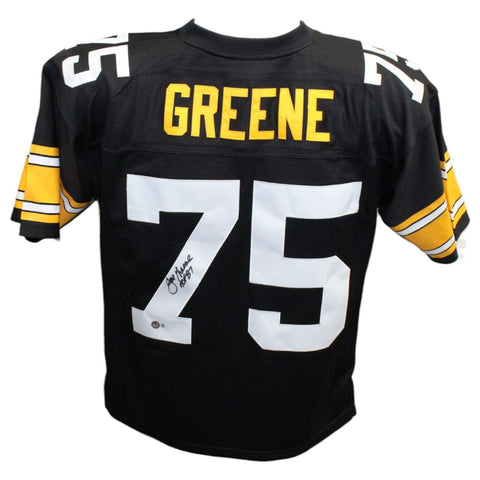 Joe Greene Signed Pittsburgh Steelers M&N Jersey sz L HOF Beckett 42836