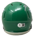 Jalen Carter Signed Eagles Kelly Green Mini Helmet BAS w/ Super Bowl 59 Case