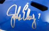 John Elway Autographed Denver Broncos Replica Throwback "D" Logo Helmet BAS COA
