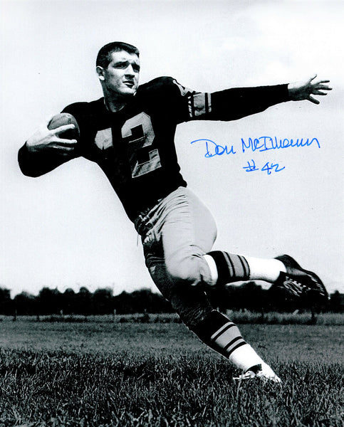 Packers DON McILHENNY Signed 8x10 Photo #2 AUTO - Halfback 1957-59