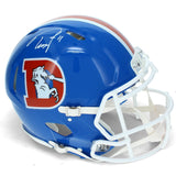 Troy Franklin Autographed Denver Broncos 1975-96 Speed Authentic Helmet Beckett