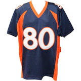 Rod Smith Autographed/Signed Pro Style Blue Jersey Beckett 44682