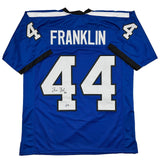 Autographed/Signed Zaire Franklin Indianapolis 2025 Style Blue Jersey BAS COA