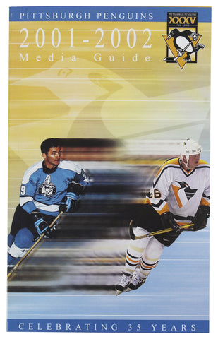 2001-02 Pittsburgh Penguins Media Guide Un-signed