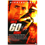 Nicolas Cage Autographed 2000 Gone in 60 Seconds 16x24 Movie Poster
